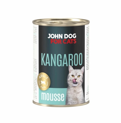 John Dog for Cats mus kangur Kangaroo - karma mokra dla kota 400g