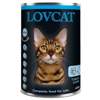 LOVCAT Best Turkey & Goose - indyk z gęsią puszka dla kotów 400g