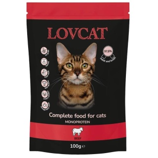 LOVCAT Pure Beef saszetka wołowina 100g
