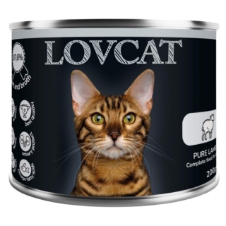 LOVCAT Pure Lamb - jagnięcina puszka dla kota 200g