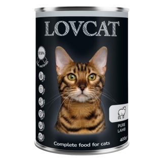 LOVCAT Pure Lamb - jagnięcina puszka dla kota 400g