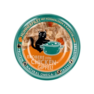 Lucky Lou Extrafood kurczak i wątróbka z kurczaka w bulionie puszka 70g