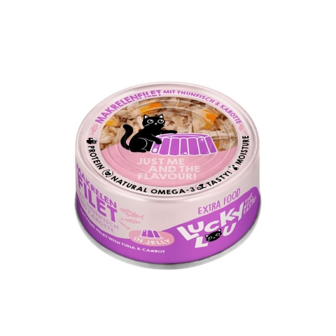 Lucky Lou Extrafood makrela i tuńczyk w galaretce puszka 70g