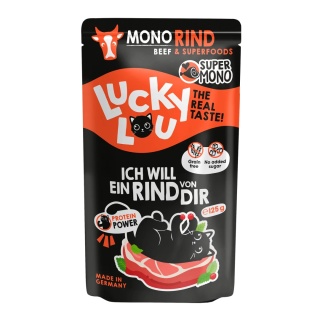 Lucky Lou SuperMono Wołowina - monobiałkowa karma dla kota 125g