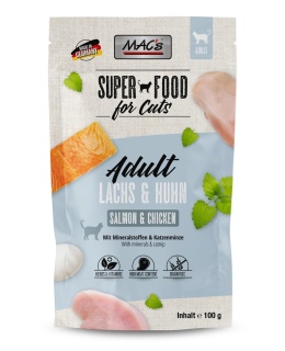 Mac's Cat Superfood łosoś i kurczak saszetka 100g
