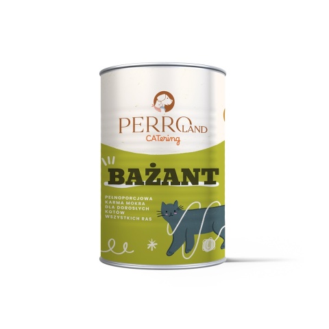 PERROland CATering Bażant - karma mokra dla kota mus 400g