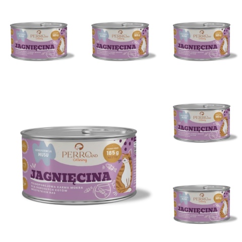 PERROland CATering Jagnięcina zestaw 6x185g - karma mokra dla kota