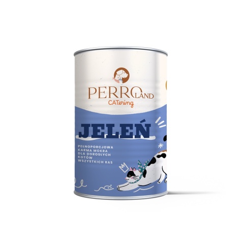 PERROland CATering Jeleń - karma mokra dla kota mus 400g