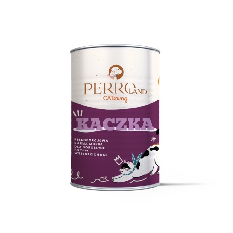 PERROland CATering Kaczka - karma mokra dla kota mus 400g
