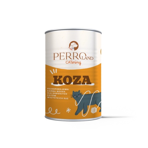 PERROland CATering Koza - karma mokra dla kota mus 400g