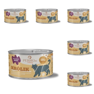 PERROland CATering Królik zestaw 6x185g - karma mokra dla kota