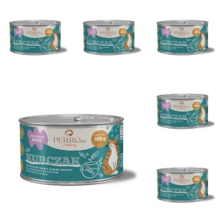 PERROland CATering Kurczak zestaw 6x185g - karma mokra dla kota