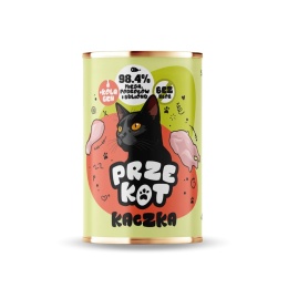 PRZEKOT kaczka - mokra karma dla kota monobiałkowa 400g