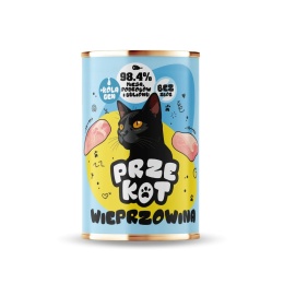 PRZEKOT wieprzowina - mokra karma dla kota monobiałkowa 400g