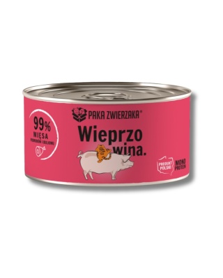 Paka Zwierzaka Wieprzowina - monobiałkowa karma dla kota 200g
