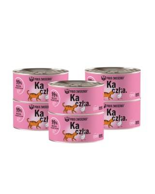 Paka Zwierzaka Kaczka zestaw 6x200g - monobiałkowa karma dla kota