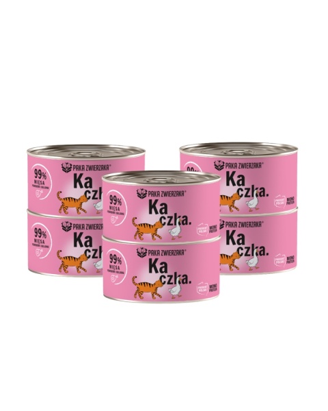 Paka Zwierzaka Kaczka zestaw 6x200g - monobiałkowa karma dla kota