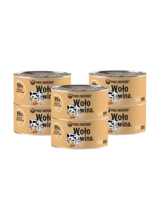 Paka Zwierzaka Wołowina zestaw 6x200g - monobiałkowa karma dla kota
