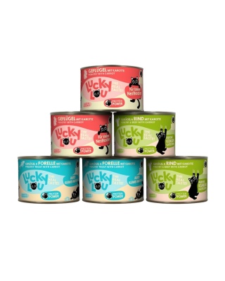 Pakiet próbny Lucky Lou Lifestage Kitten mix smaków 6x200g