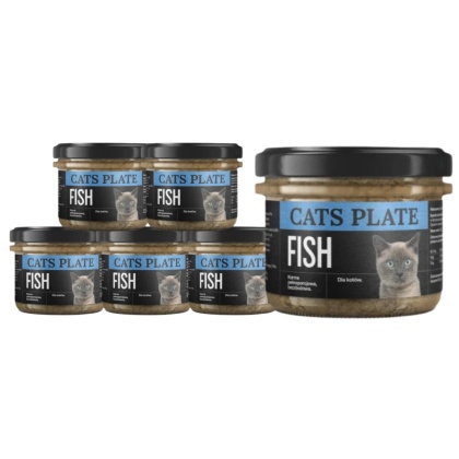 Zestaw Cats Plate Fish filet z dorsza 6x180g dla kota