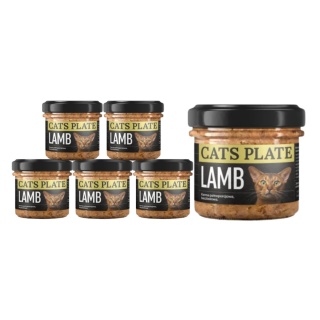 Zestaw Cats Plate Lamb - karma dla kota z mięsa jagnięcego 6x100g