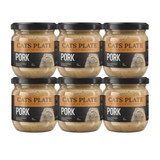 Zestaw Cats Plate Pork 6x360g - karma dla kota z mięsa wieprzowego
