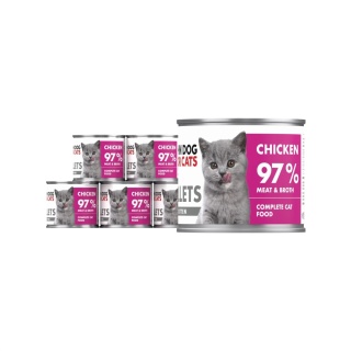 Zestaw John Dog for Cats Filety Kurczak 6x140g dla kociąt - karma mokra pełnoporcjowa