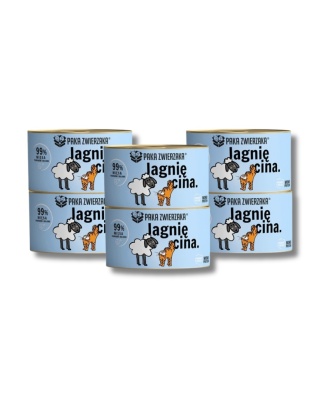 Zestaw Paka Zwierzaka Jagnięcina 6x200g - karma mokra dla kota