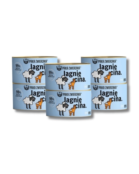 Zestaw Paka Zwierzaka Jagnięcina 6x200g - karma mokra dla kota