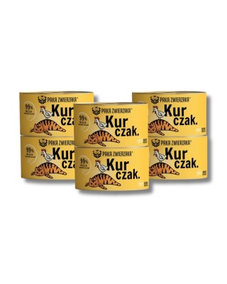 Zestaw Paka Zwierzaka Kurczak 6x200g - karma mokra dla kota