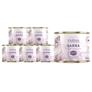 FARMA Sarna zestaw 6x200g - karma mokra dla kota monobiałkowa