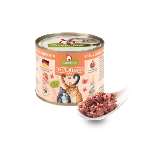 GranataPet DeliCATessen cielęcina i królik - karma dla kota 200g