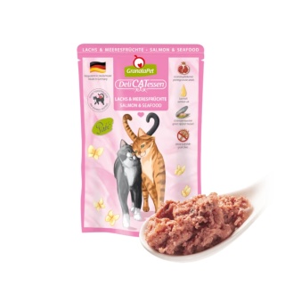GranataPet DeliCATessen łosoś i owoce morza z kurczakiem - karma dla kota 85g