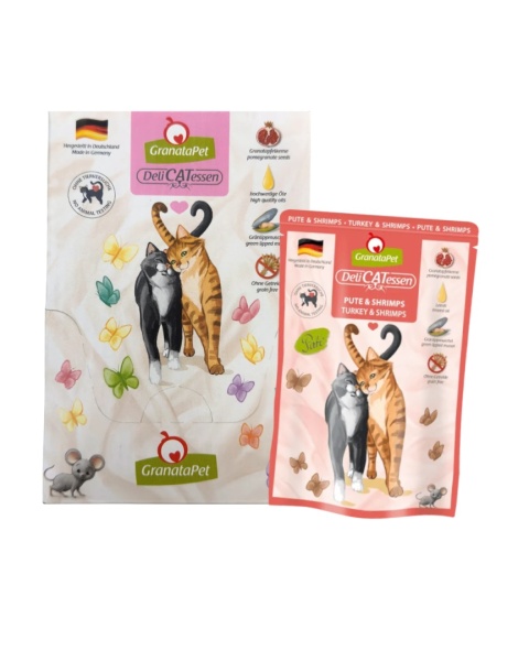 GranataPet DeliCATessen 6x85g Indyk i krewetki - karma dla kota ZESTAW