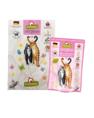 GranataPet DeliCATessen 6x85g Łosoś i owoce morza z kurczakiem - karma dla kota ZESTAW