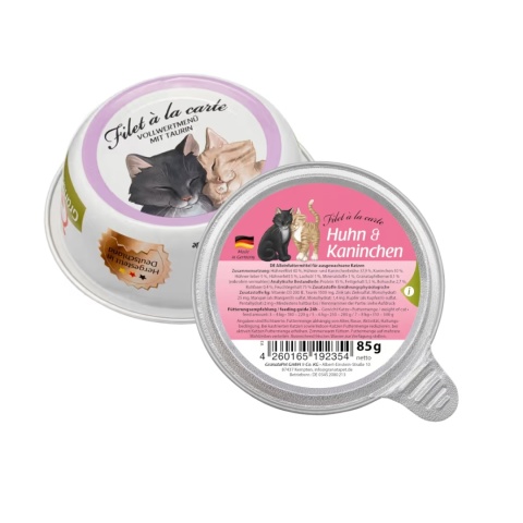 GranataPet Filet à la carte Huhn Kaninchen fileciki z kurczaka i królika 85g