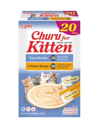 INABA Cat Churu KITTEN Variety 20x14g - przysmaki dla kociąt 280g
