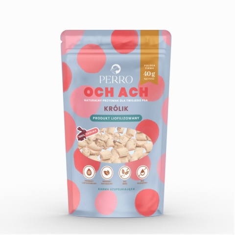 Perro OCH ACH Królik - przysmaki liofilizowane 40g